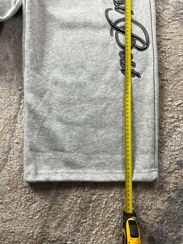 Vintage Joggers Holgados Gris Negro Bordados Y2K Talla M – photo 12